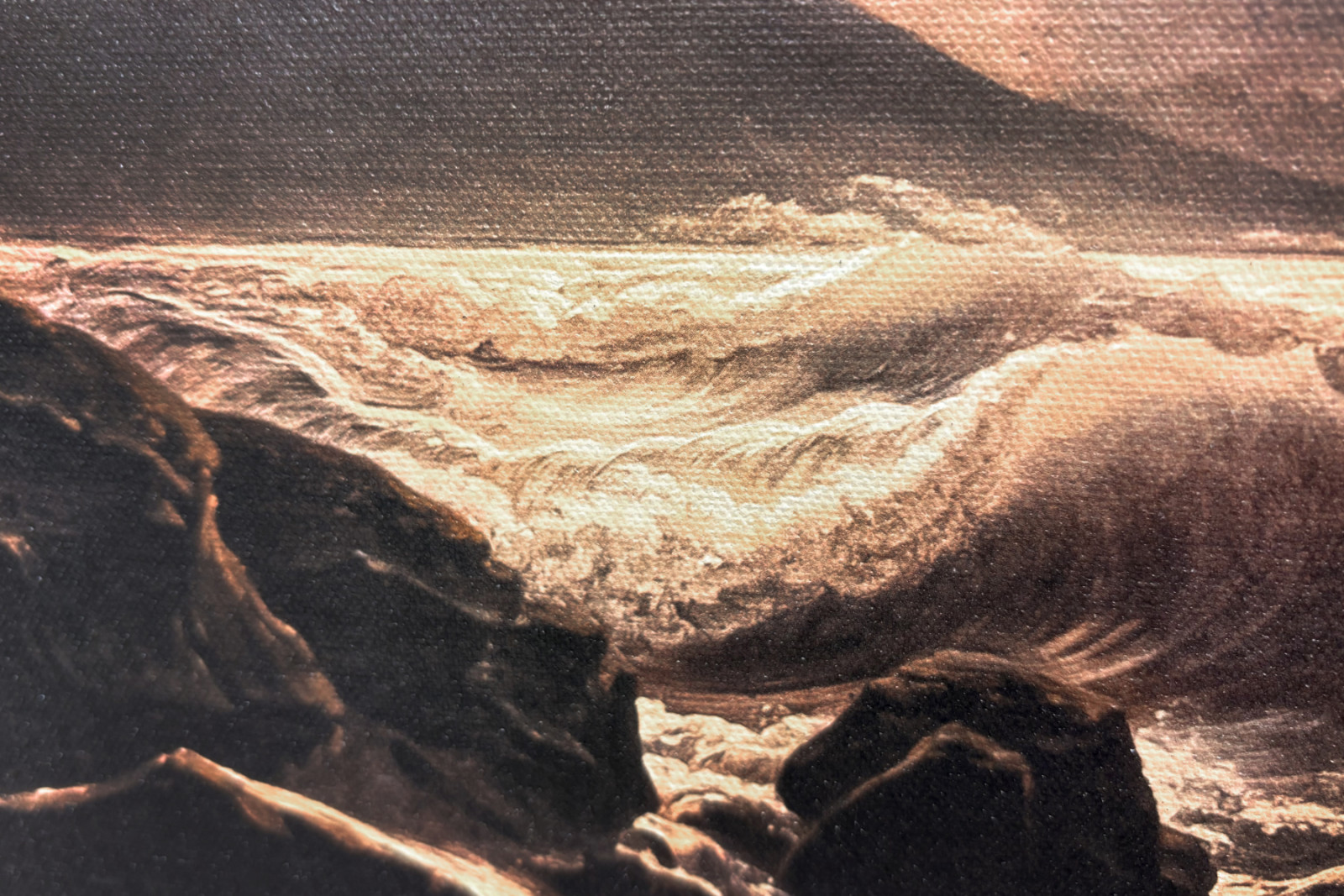 Sturm im Golf von Neapel bei Mondschein - Joseph Rebell