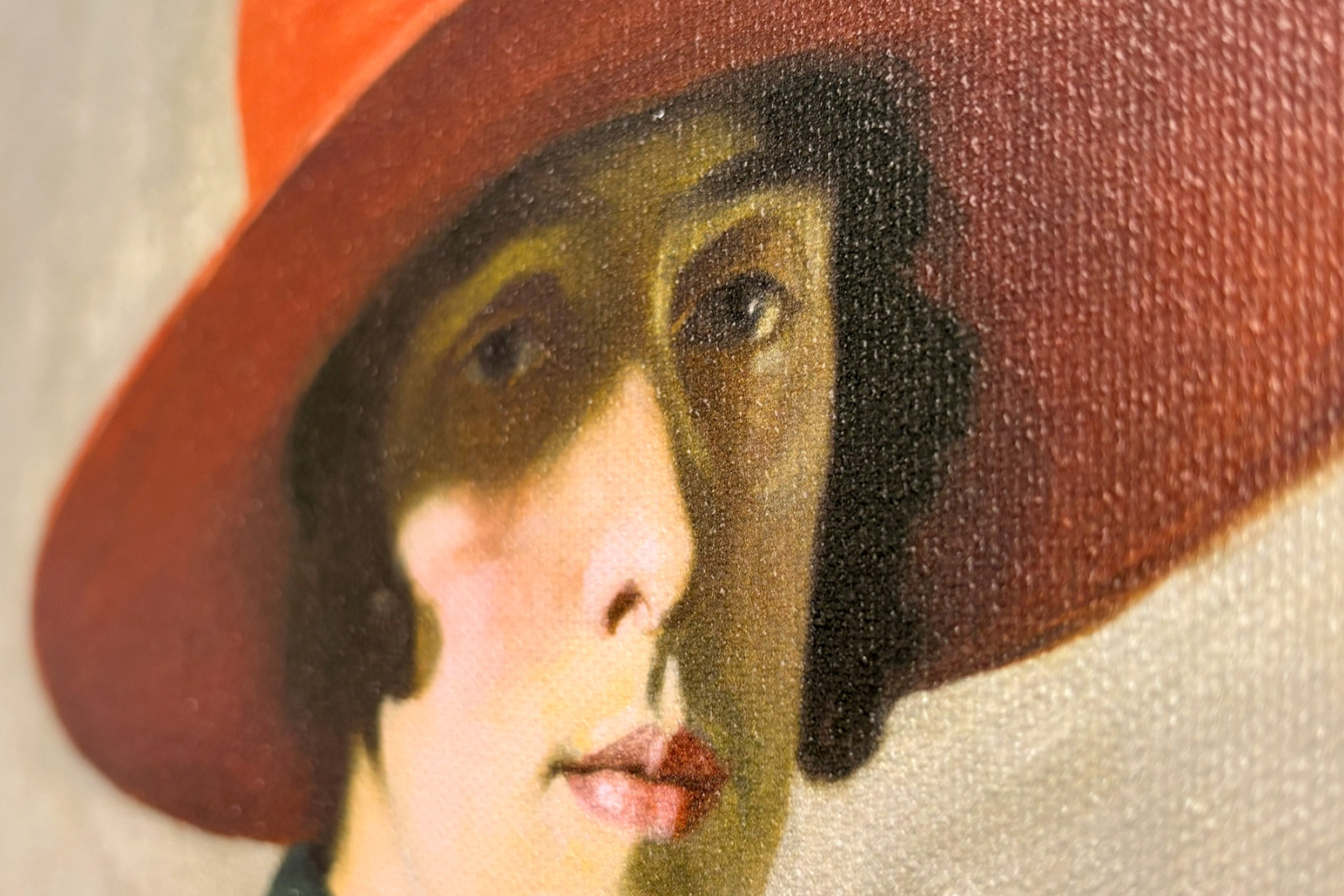 Dame mit rotem Hut - William Strang