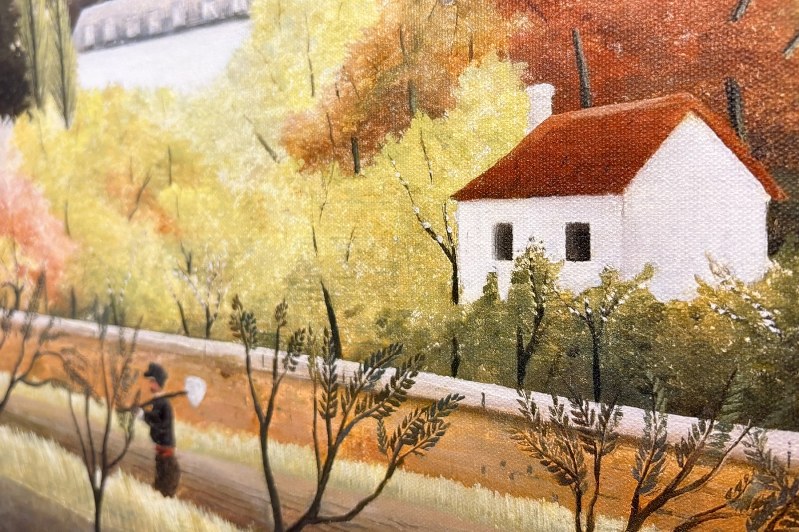 Landschaft mit Bauer - Henri Rousseau