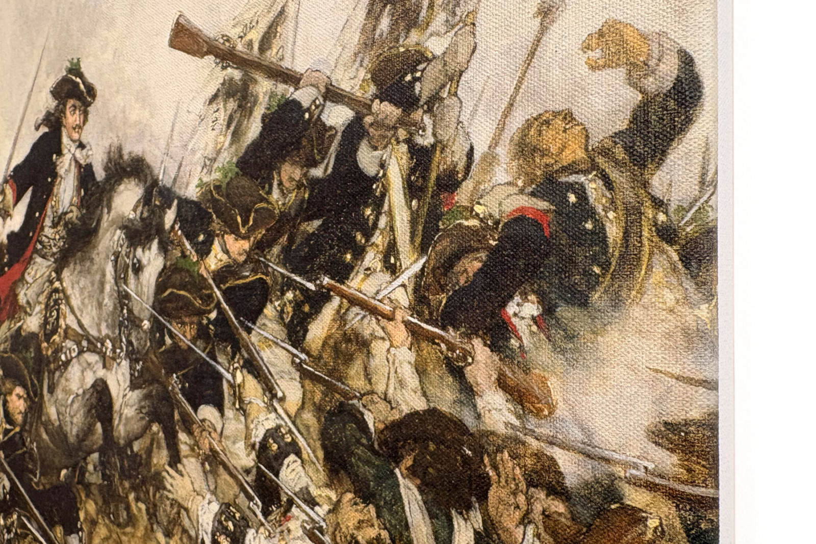 Der Alte Dessauer in der Schlacht von Turin, 1883 - Hermann Joseph Wilhelm Knackfuss