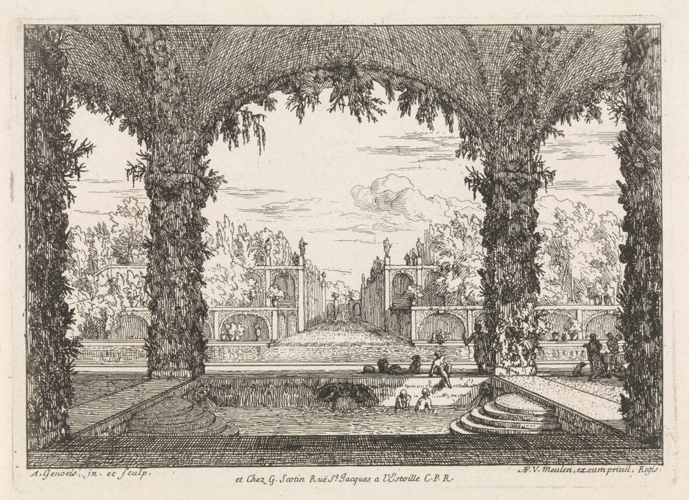 Garten mit Bad Architektonische Gärten von Abraham Genoels