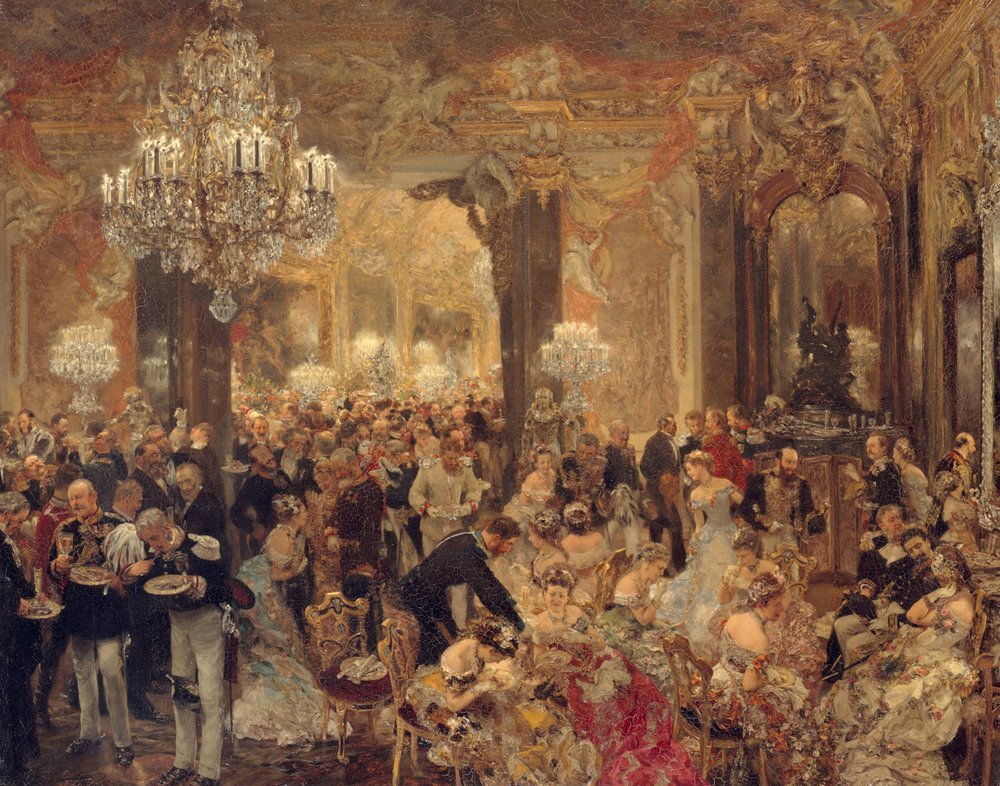 Das Ballsouper, 1878 von Adolph Menzel