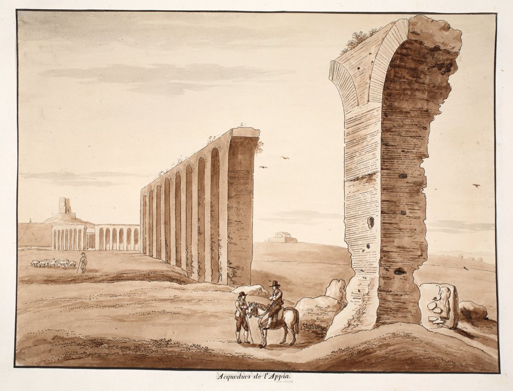 Die Aqua Appia, 1833 von Agostino Tofanelli