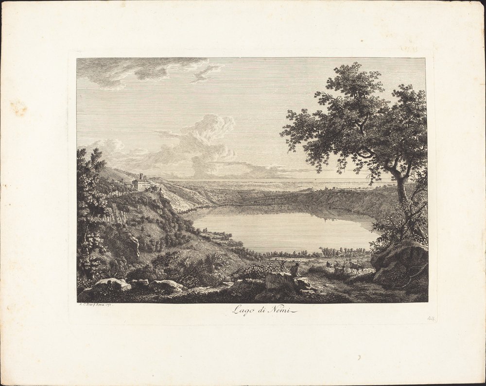 Lago di Nemi von Albert Christoph Dies