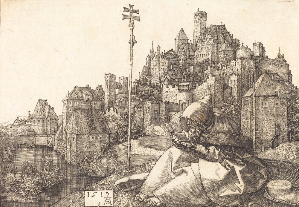 Heiliger Antonius liest, 1519 von Albrecht Dürer