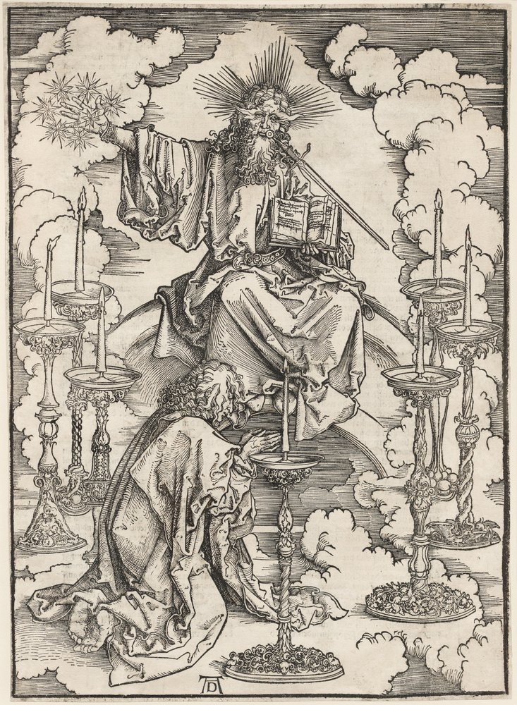 Die Apokalypse: Die Vision der sieben Leuchter von Albrecht Dürer