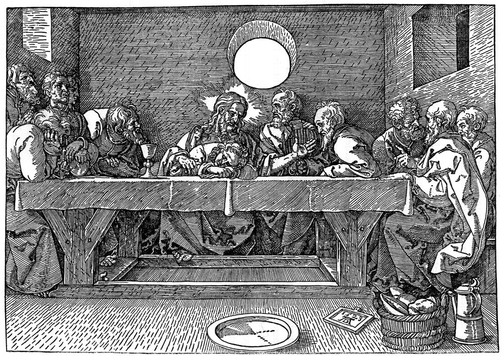 Das letzte Abendmahl, 1523, 1936 von Albrecht Dürer