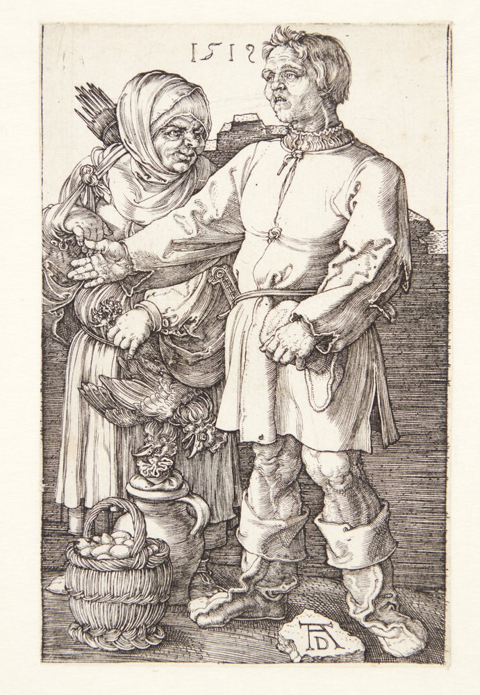 Der Bauer und seine Frau auf dem Markt von Albrecht Dürer