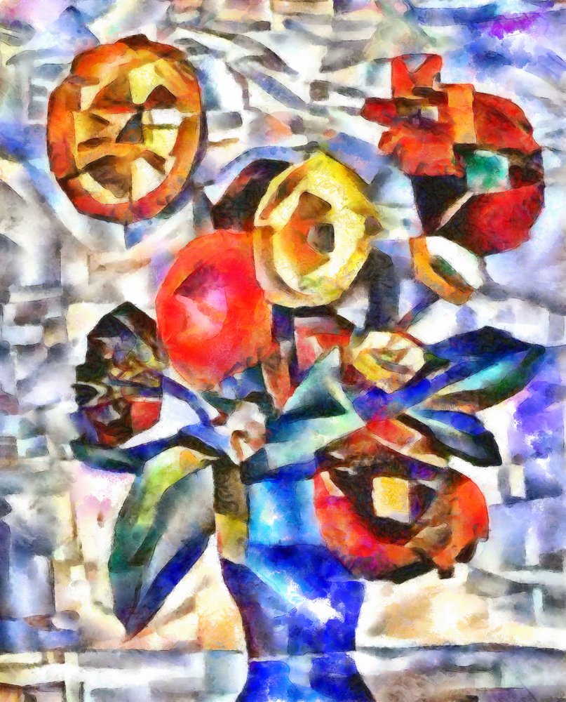 Blumenstrauß mit großen Blüten, 2017 von Alex Caminker