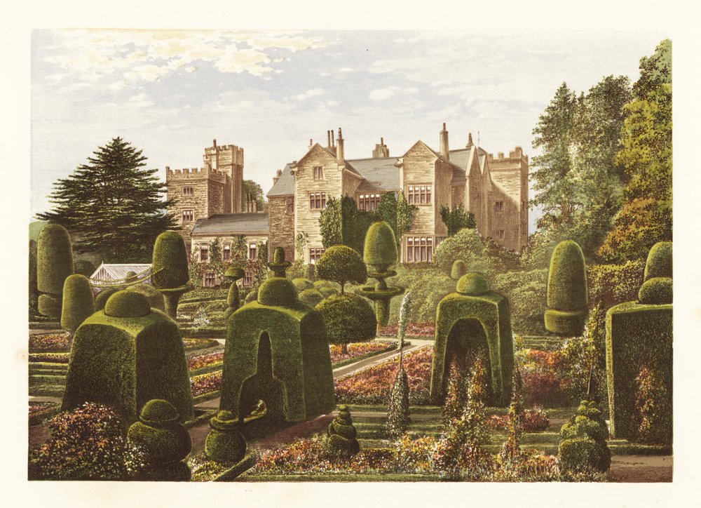 Levens Hall, Cumbria, England, 1880 von Alexander Francis (after) Lydon