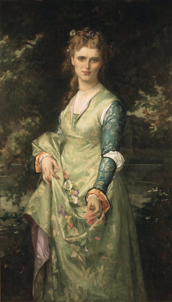 Christina Nilsson als Ophelia von Alexandre Cabanel
