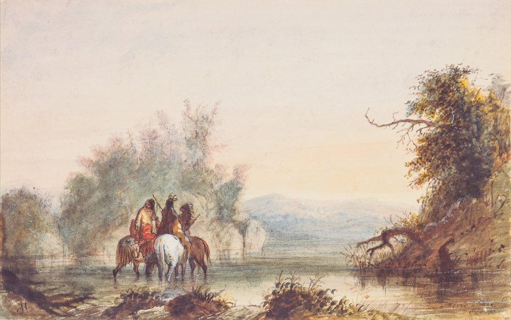 Horse-Shoe Creek, ca. 1837 von Alfred Jacob Miller