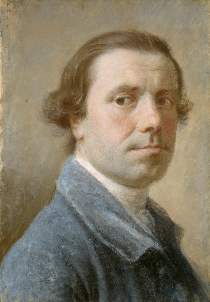 Allan Ramsay, 1713 - 1784. Künstler (Selbstporträt) von Allan Ramsay