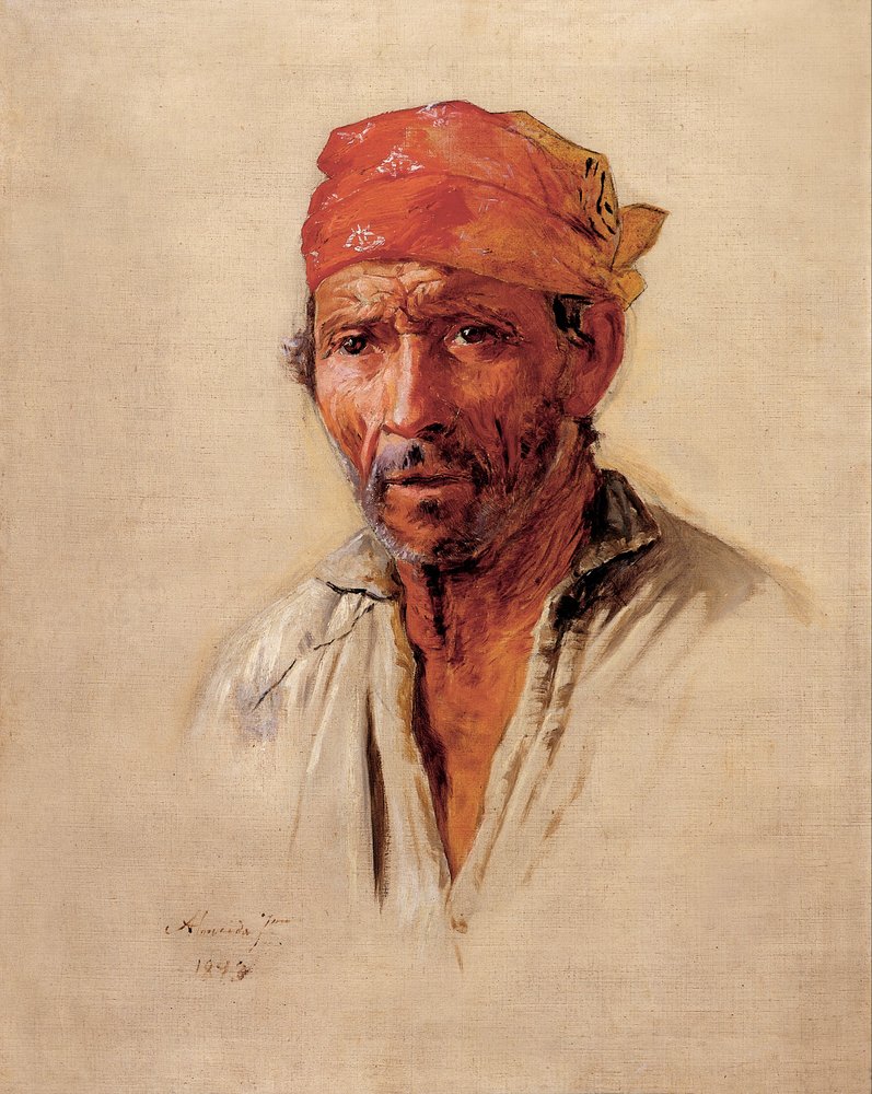 Kopfstudie eines Caipira von Almeida Júnior