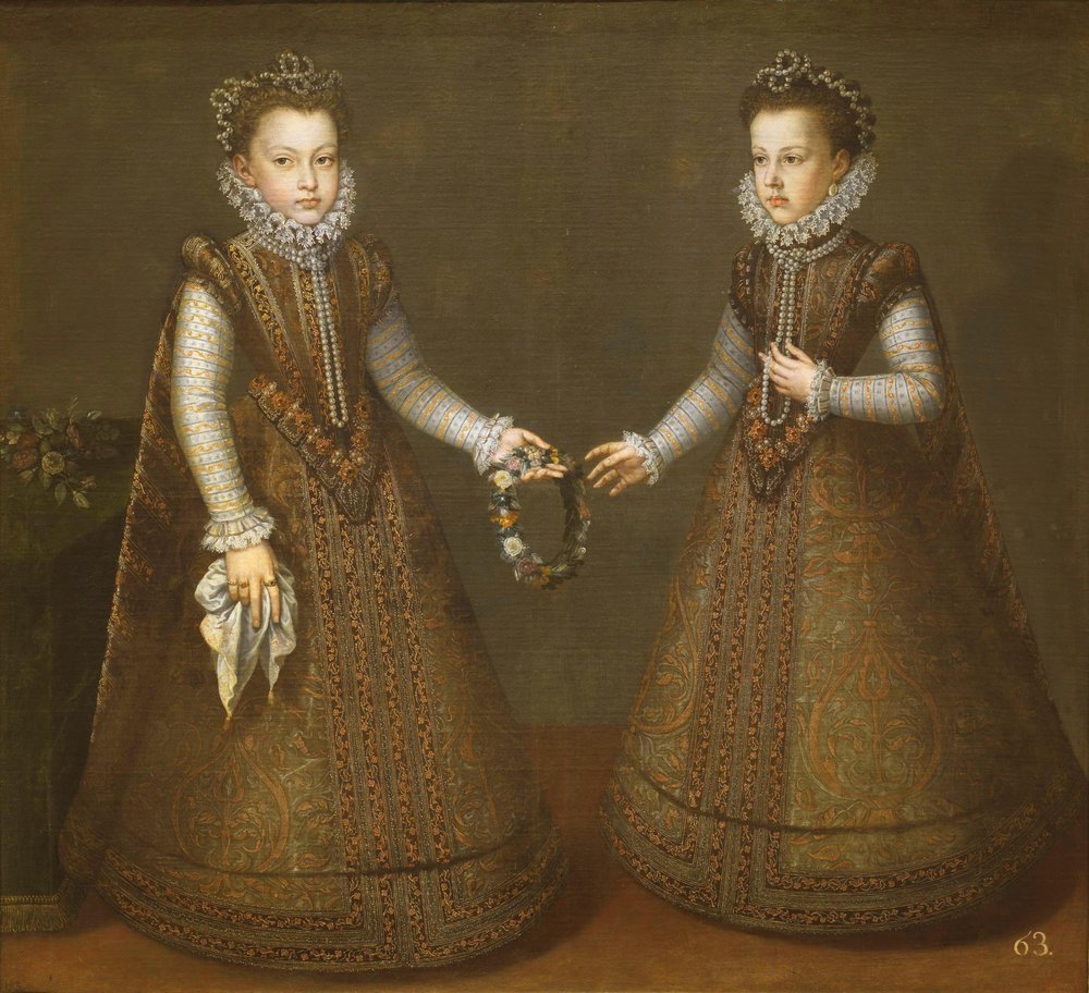 Die Infantinnen Isabel Clara Eugenia und Catalina Micaela von Alonso Sánchez Coello