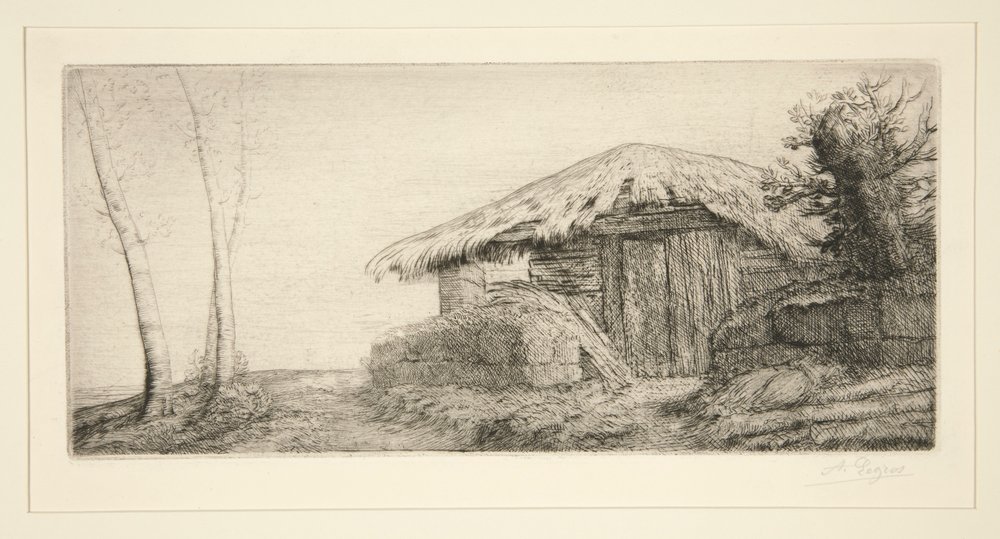Bergerie sur le coteau (Schäfer) von Alphonse Legros