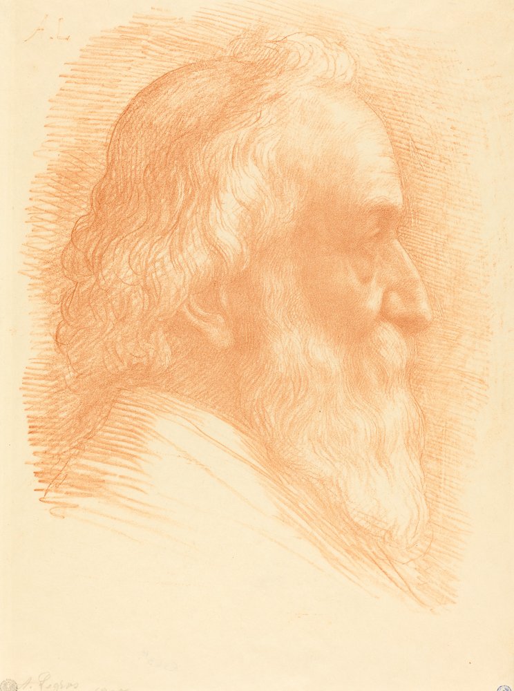 Selbstporträt, 10. Platte, 1905 von Alphonse Legros