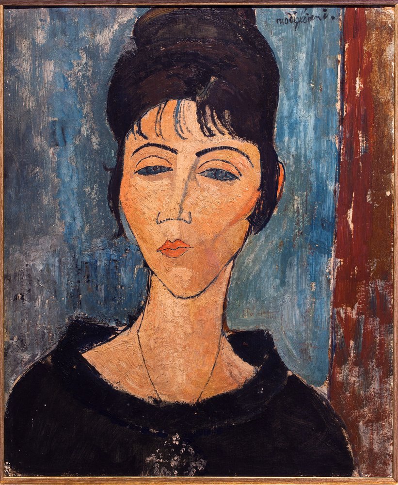 Junge Frau mit Anhänger (Porträt von Béatrice Hastings) von Amedeo Modigliani