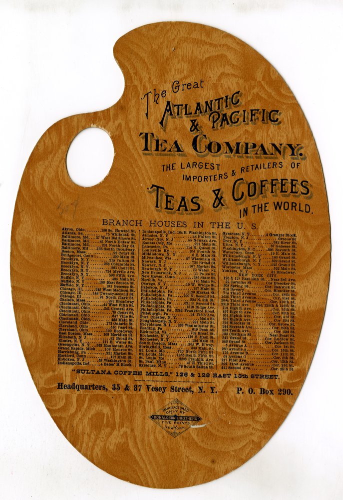 Die Great Atlantic & Pacific Tea Company, Die größten Importeure & Einzelhändler von Tees & Kaffees der Welt von American School