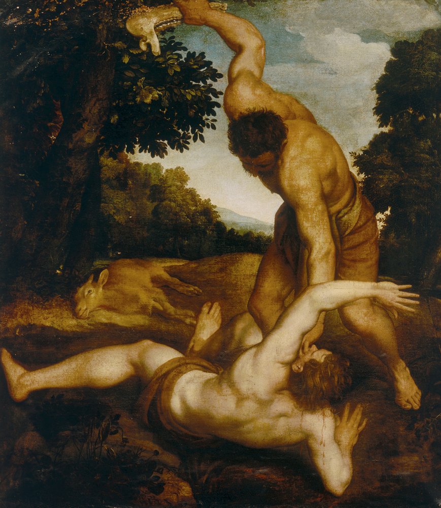 Samson tötet einen Philister von Andrea Schiavone