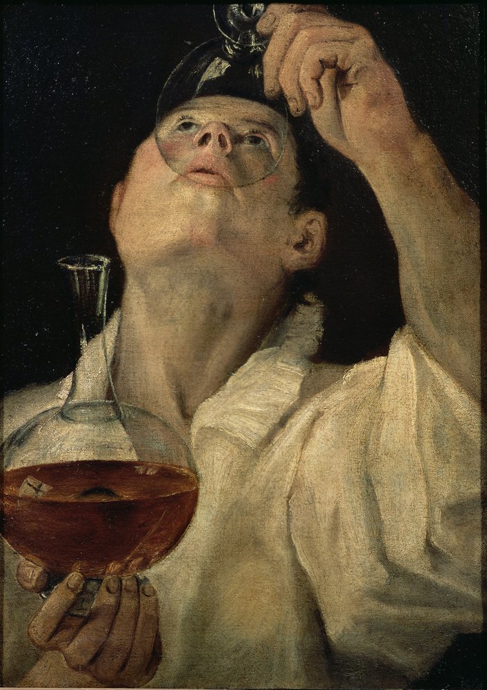Porträt eines trinkenden Mannes, um 1581-4 von Annibale Carracci