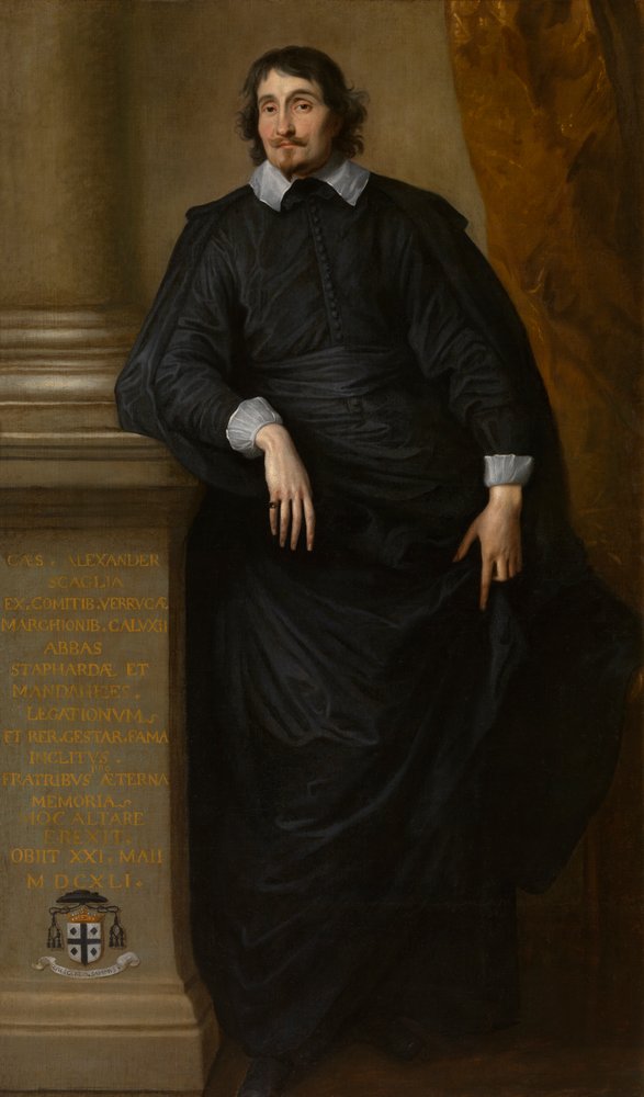 Caesar Alexander Scaglia, Abt von Staffarda, um 1634 von Anthony van Dyck