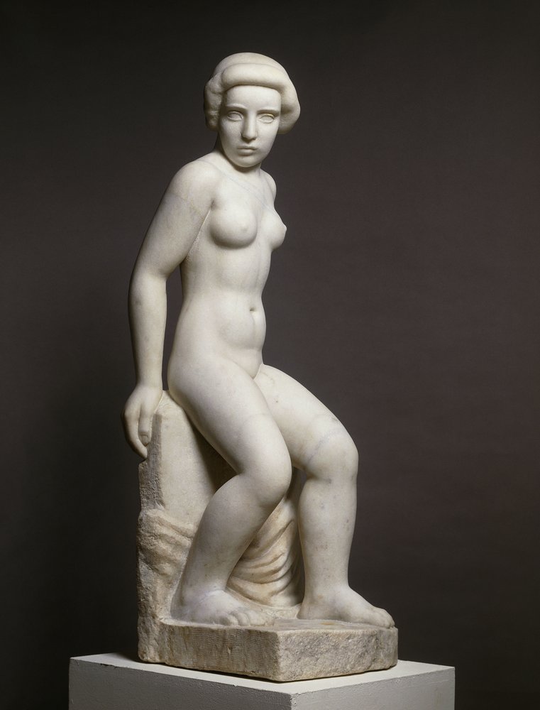 Nacktes Mädchen und Drapierung von Aristide Maillol