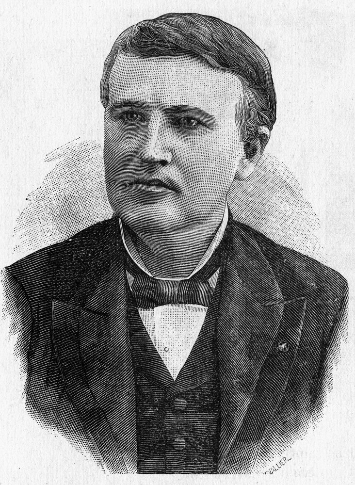 Porträt von Thomas Alva Edison, amerikanischer Erfinder von Artist Unknown