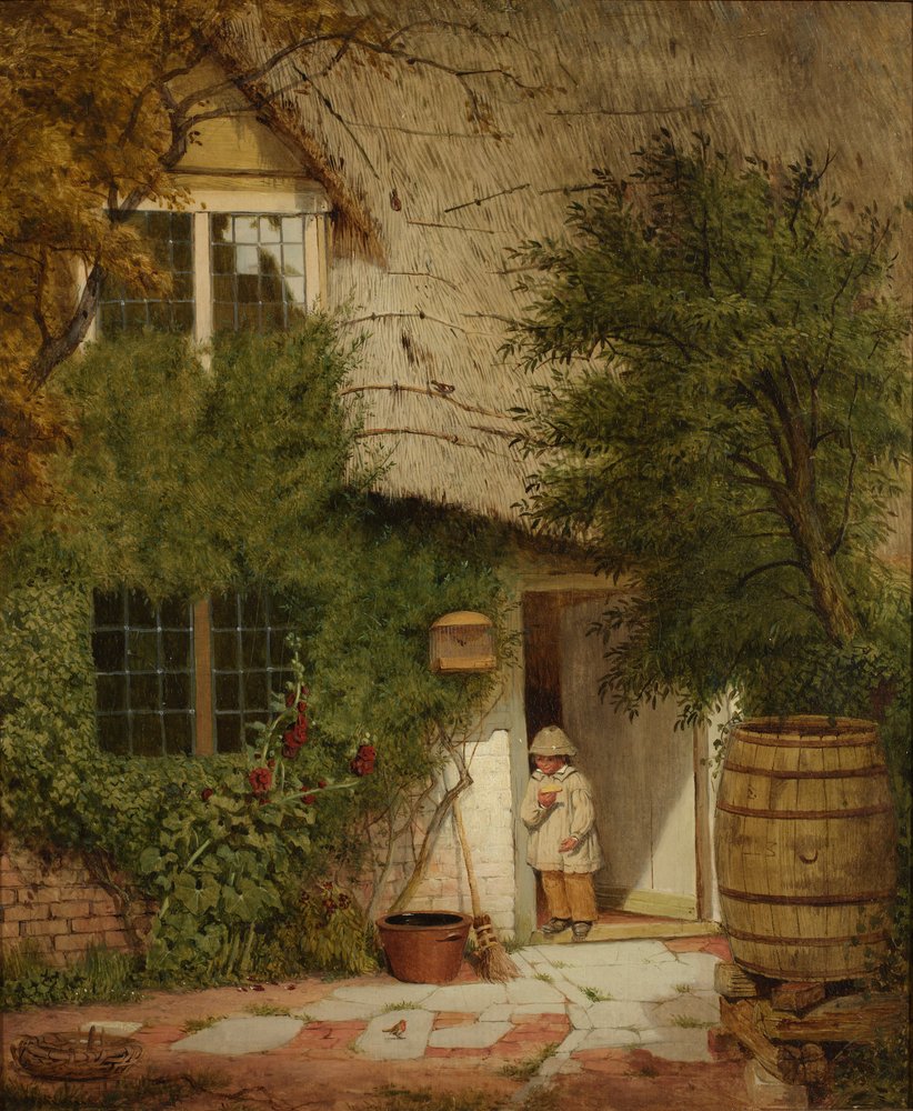 Das freundliche Rotkehlchen, 1856 von Benjamin Williams Leader