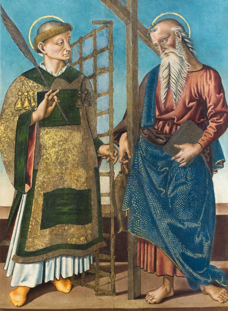 Heiliger Laurentius und Andreas, erstes Viertel des 16. Jahrhunderts von Bernardino di Mariotto