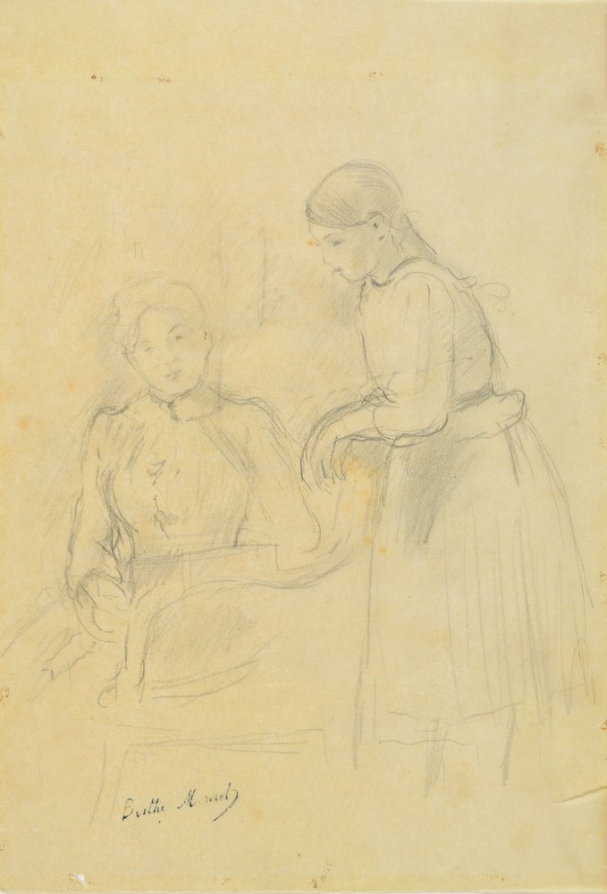 Porträt von Alice Gamby und Julie Manet, 1889 von Berthe Morisot