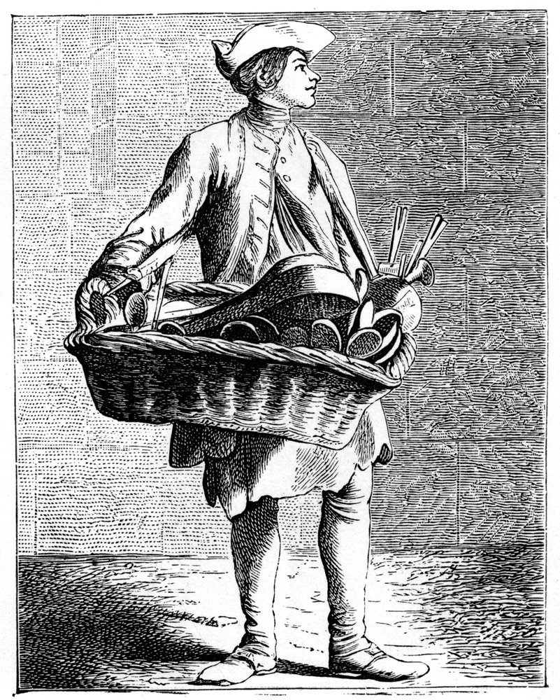 Wer kauft Löffel und Spicknadeln! von Bouchardon