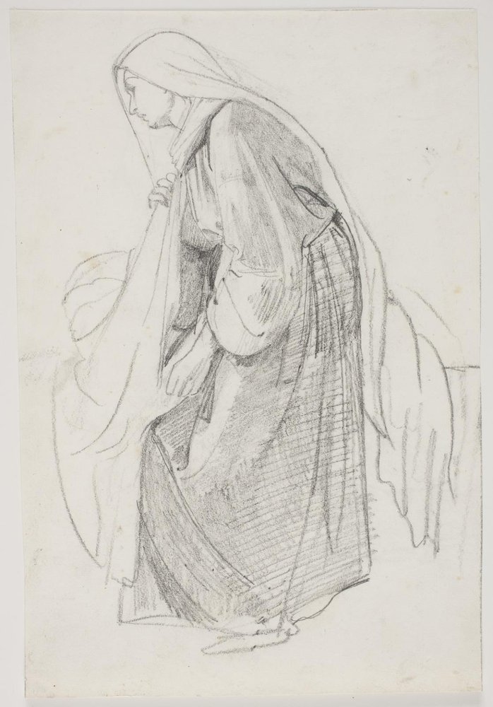 Studien zum Museumsbild "Jairi Tochter" (kms835) von Carl Bloch