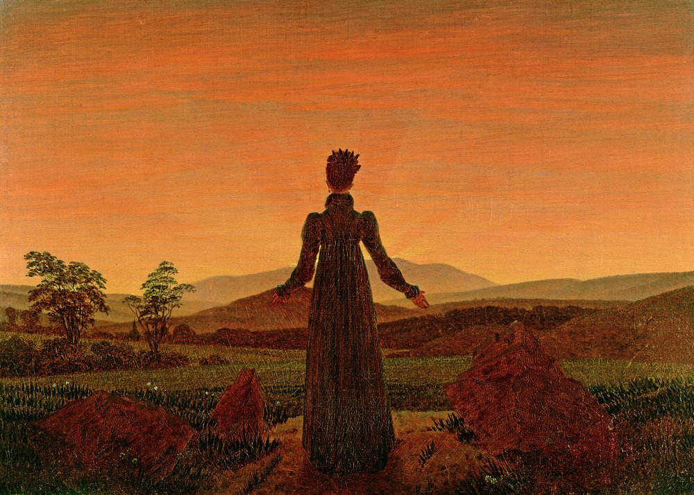 Frau im Morgengrauen von Caspar David Friedrich