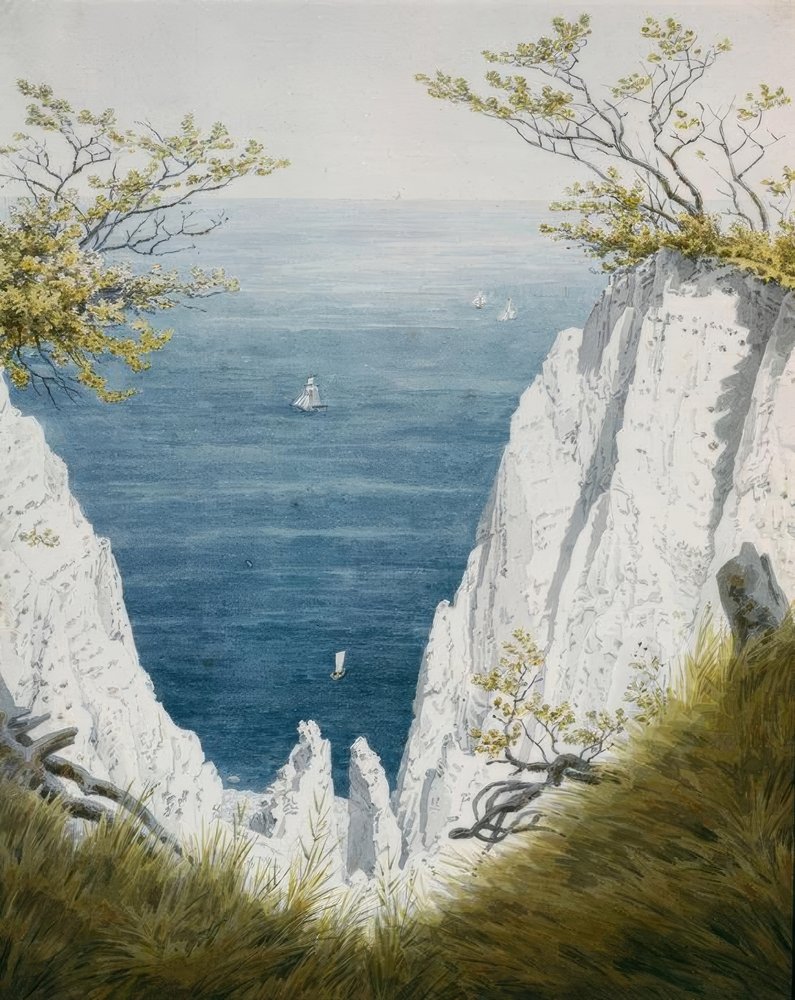 Caspar David Friedrich Kreidefelsen Auf Rügen Bildanalyse