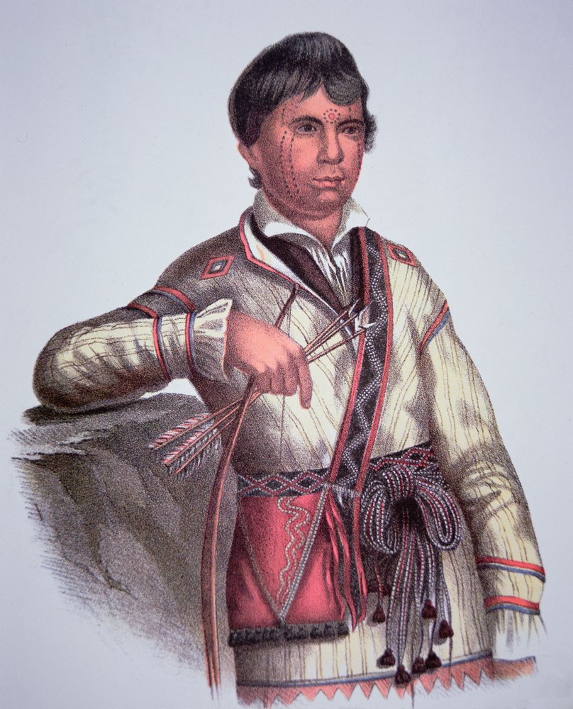 Mistippee, Sohn von Yoholo-Micco, Häuptling der Creek-Leute, nach einem Gemälde von 1826 von Charles Bird (after) King