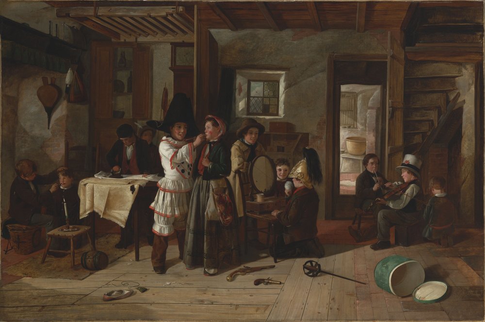 Ankleiden für das Theaterstück von Charles Hunt