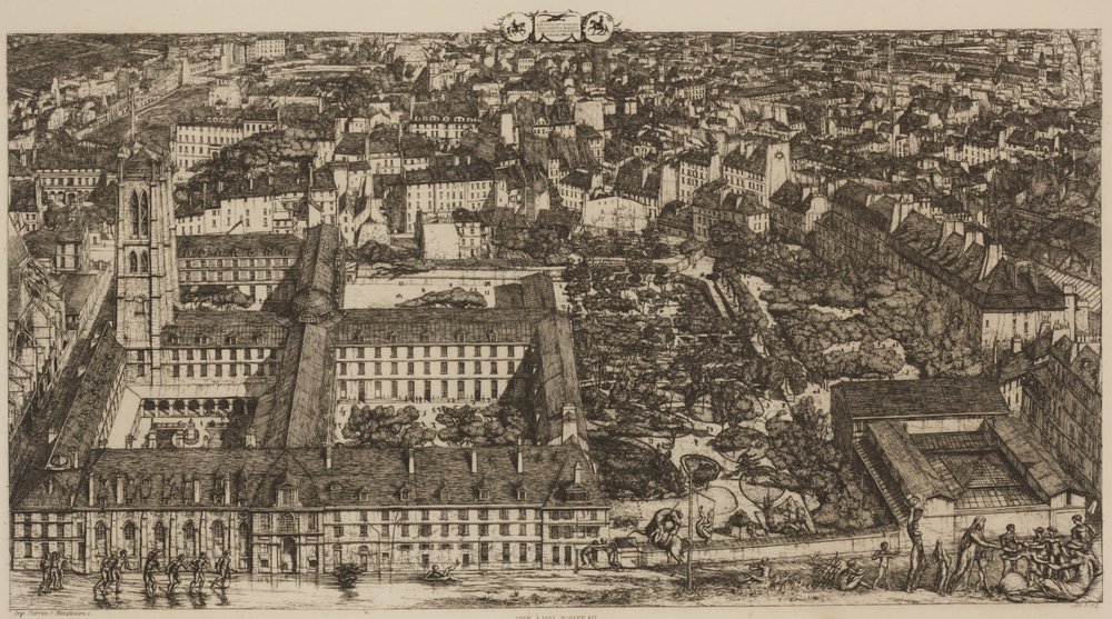 College Henri IV (oder Lycée Napoléon) von Charles Meryon