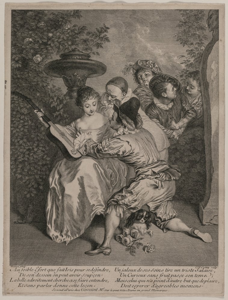 Der Romantiker, 1727 von Charles Nicolas Cochin