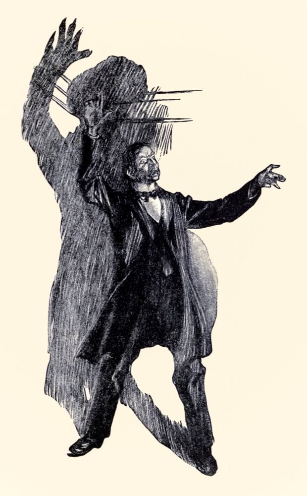 Da stand Henry Jekyll aus Der seltsame Fall des Dr. Jekyll und Mr. Hyde ...