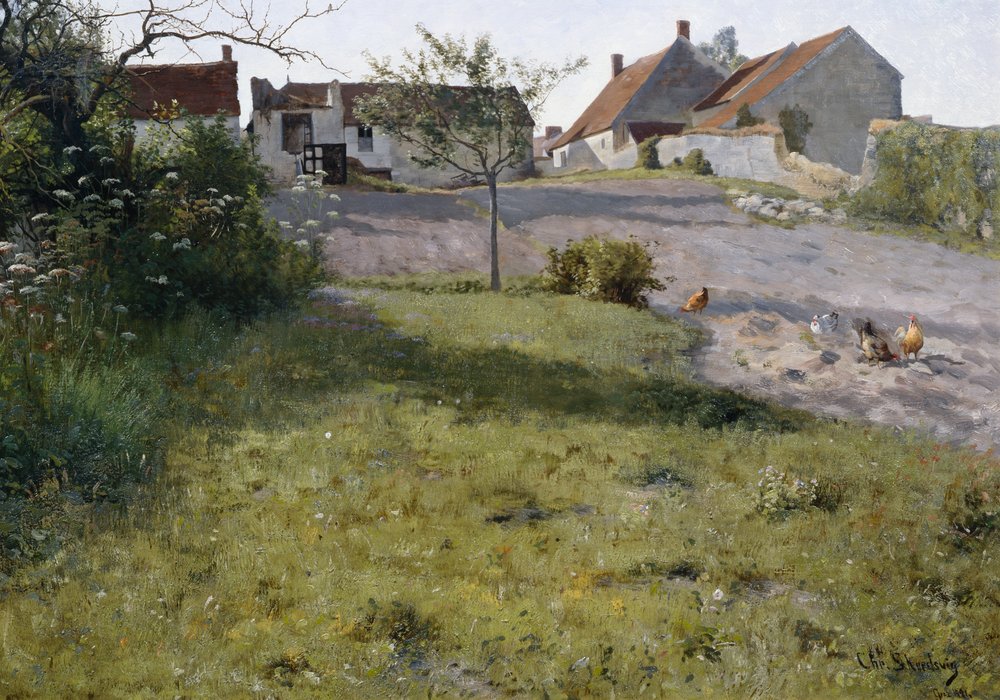 Ein Bauernhof in Gretz von Christian Eriksen Skredsvig