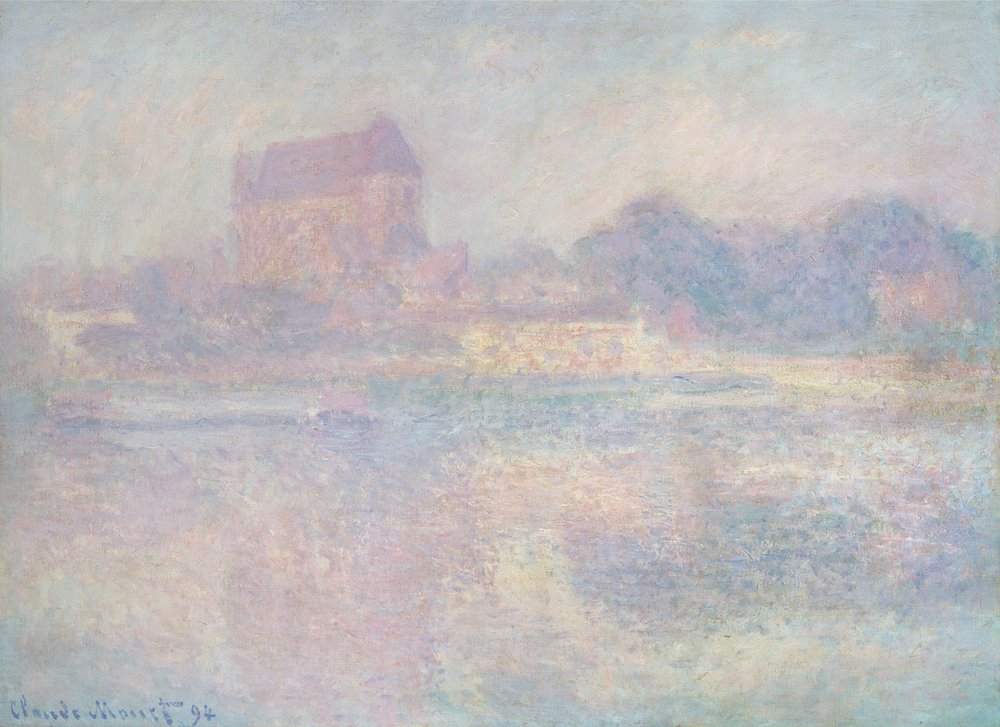 Die Kirche von Vernon im Nebel, 1884 von Claude Monet