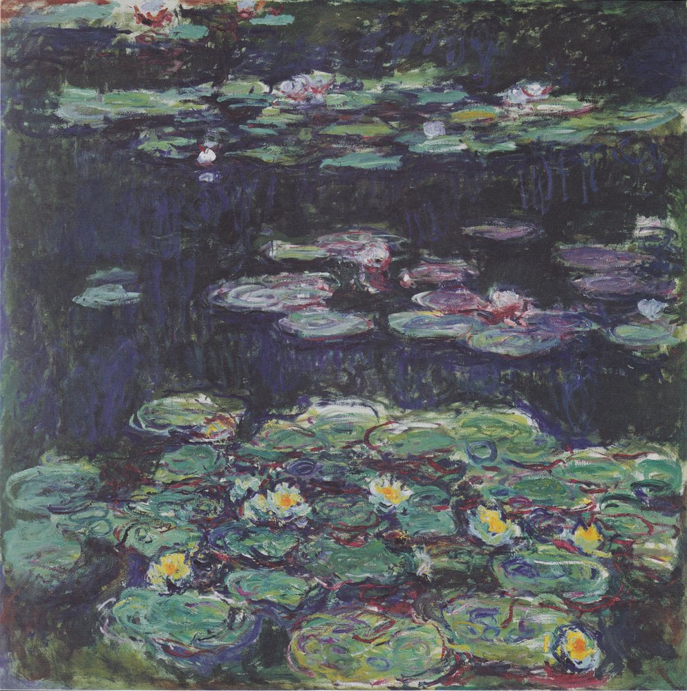Weiße und gelbe Seerosen von Claude Monet