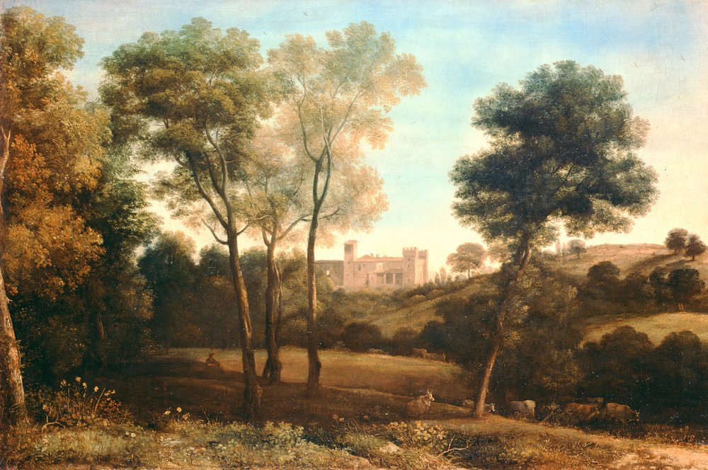 Landschaft mit Schloss von Claude Lorrain