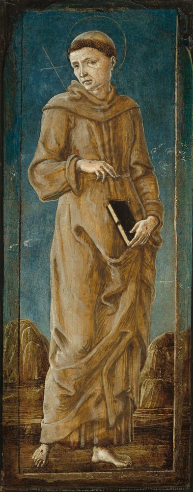 Heiliger Franziskus [ganz linkes Panel], ca. 1470-1480 von Cosmè Tura