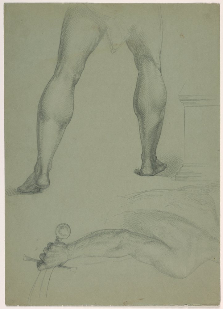 Zwei anatomische Studien, ca. 1850 von Daniel Huntington
