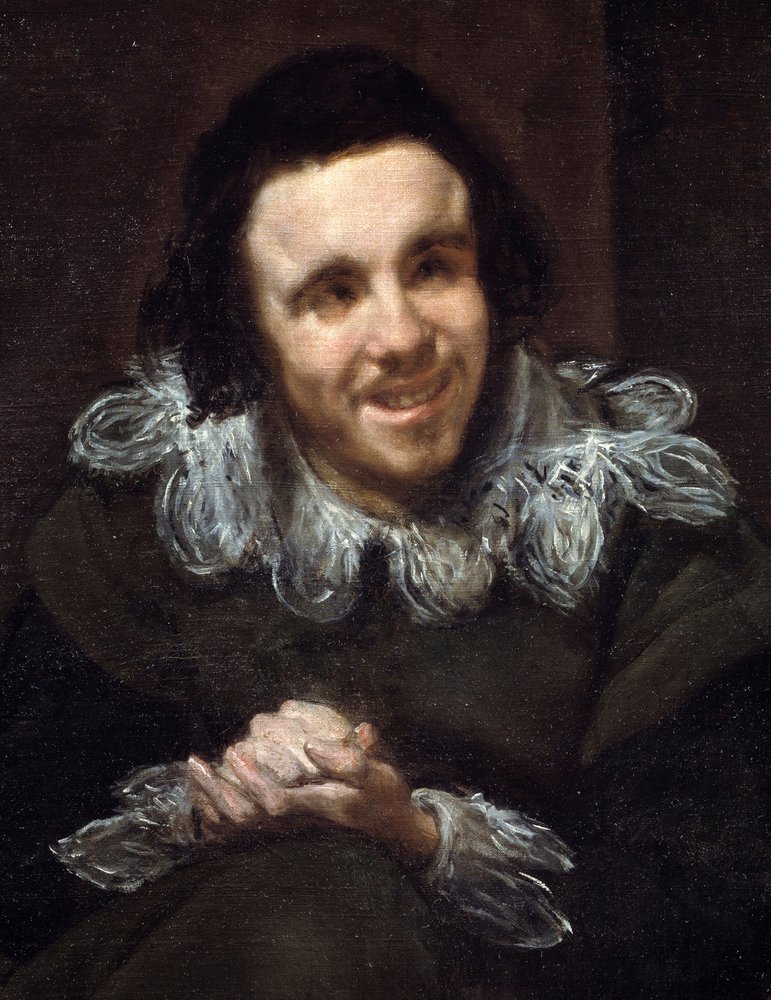 Porträt des Narren Don Juan Calabacillas (Detail) von Diego Velázquez
