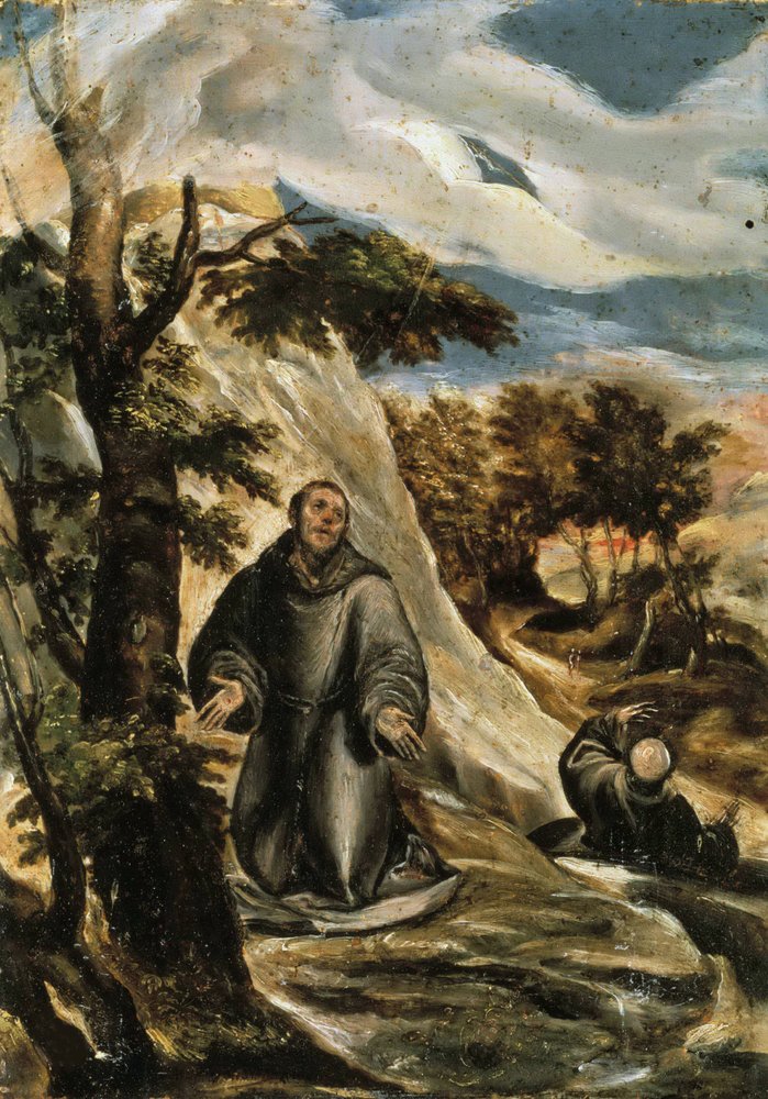 Der heilige Franz von Assisi empfängt die Wundmale, ca. 1565-1570 von Dominico El Greco