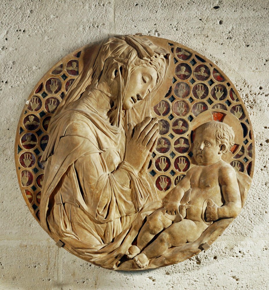 Die Jungfrau, die das Kind anbetet, "Madonna Todi" von Donatello