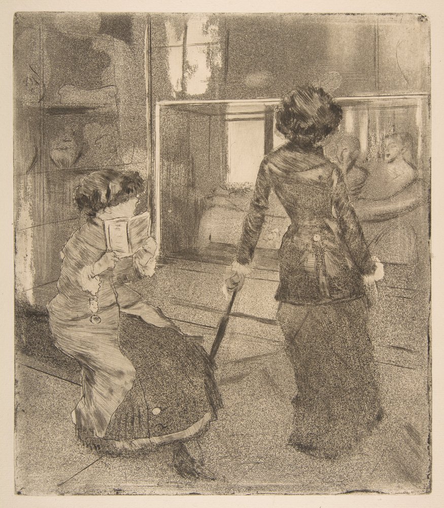 Mary Cassatt im Louvre: Die etruskische Galerie von Edgar Degas